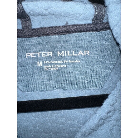 Peter Millar Men's Embroidered Rainfall Eclipse Performance Hoodie Jacket Medium - Picture 5 of 7